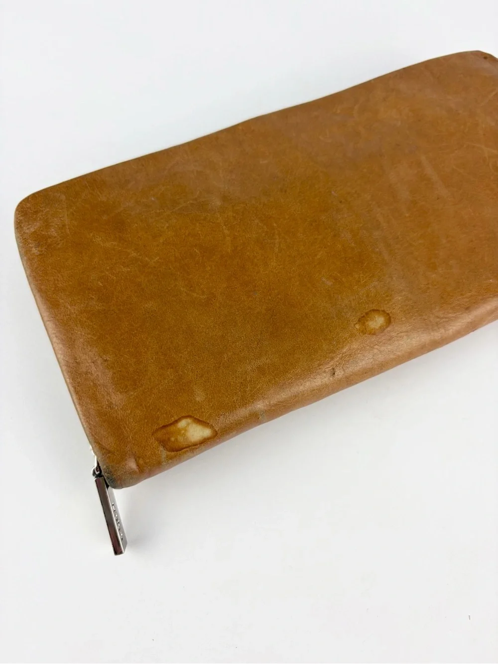 Hobo Eliza Carmel Brown Leather Zip Around Wallet